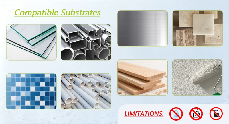 Sustratos compatibles y limitaciones