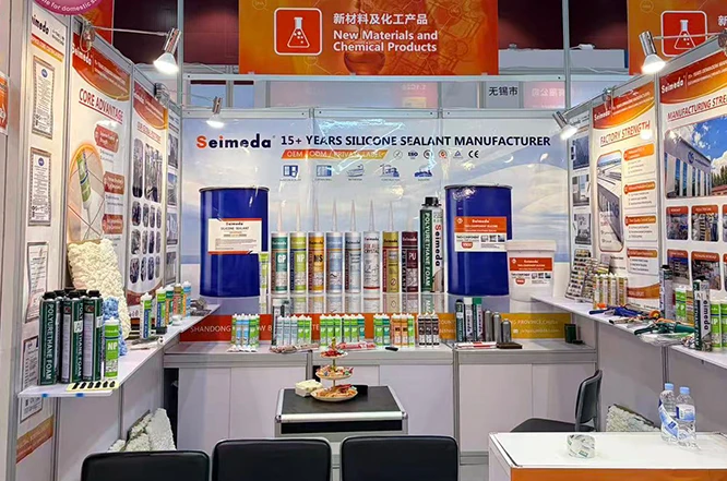 SHANDONG OYG NEW BUILDING MATERIALS CO., LTD atrae multitudes en la Feria de Cant&oacute;n: el adhesivo estructural, sellador de espuma y adhesivo sin clavos de la marca SEIMEDA fue bien recibido por los compradores globales