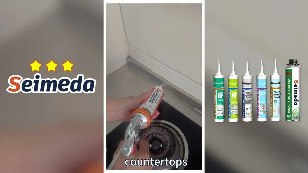 Sellador de silicona para cocina y ba&ntilde;o.