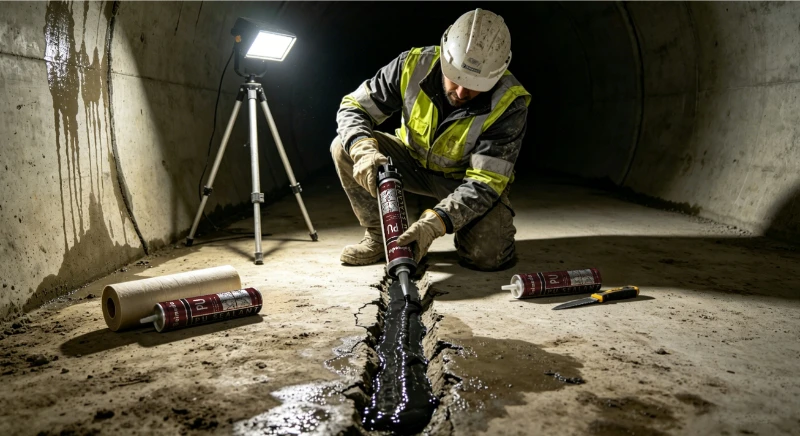 Soluci&oacute;n 2: Sellado impermeable de juntas de edificios e infraestructuras
